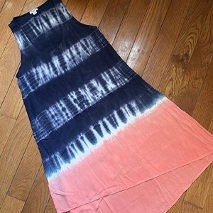 Splendid Tie dye pink white blue flowy dress size XS